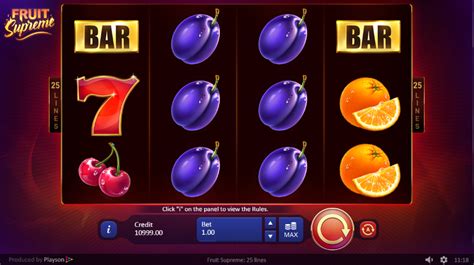 Игровой автомат Fruit Supreme: 25 Lines  играть бесплатно